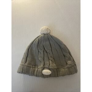 JJ Cole Unisex Cable Knit Hat With Pom - Elastic Brim 18”. Infant Toddler